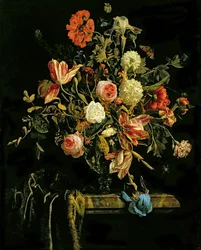花の静物、1706年