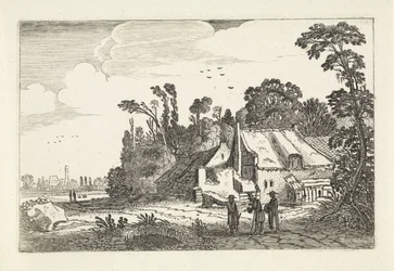 農場の近くの田舎道の数字 風景（シリーズタイトル） Amenissimae aliquot requculae (シリーズタイトル)