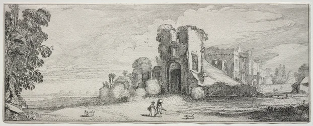 いくつかの心地よい風景と古代遺跡の遺跡: Brederode Castle