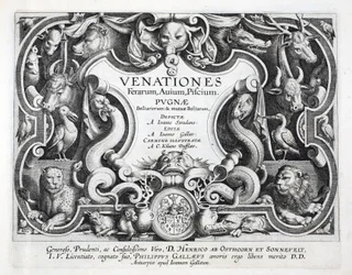 野獣、鳥、魚のインデックス（狩猟野獣、鳥、魚の）、Jan Collaert（1566-1628）、パブによって刻まれました。 Philip Gallaeusアムステルダム