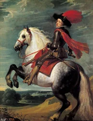 フィリップ4世の騎馬像フィリップ4世（1605-1665）、20歳の時に描かれたスペイン王。ヤン・ファン・ケッセルI dit Le Vieux（1626-1679）による絵画