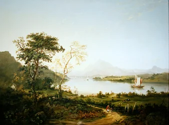 アーガイルシャー、Loch Awe（油彩・キャンバス）