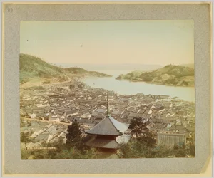 日本・尾道市（手彩色のモノクロ写真