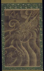 ドラゴン（シルクのインクと色）