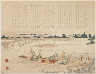 ほたる観覧会1818-29年頃（川端部分に色づき、からずり）