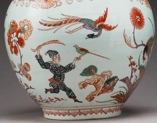古伊万里オランダ装飾大瓶 17世紀後半 古伊万里（色絵土器） (117741の詳細)