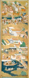 長一屏風 - 八曲一双屏風（絵画）