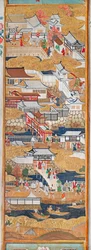 長一屏風 - 八曲一双屏風（絵画）