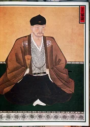 徳川家康（1542-1616）の肖像（同名の王朝の創設者、日本の将軍