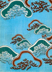 珊瑚の木版画