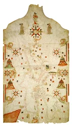 地中海と黒海の地図、1563年。