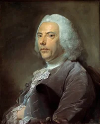 Pierre Bouguer (1698-1758) の肖像 科学アカデミー会員、幾何学者、天文学者 Jean-Baptiste Perroneau (Jean Baptiste Perronneau) (1715-1783) による絵画 1753, 68 x 57 cm - - Pierre Bouguer (1698-1758) の肖像 科学アカデミー会員、幾何学者、天文学者。