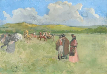 競馬場, c.1891 (キャンバスにグワッシュ)