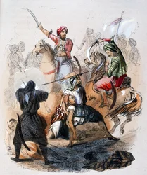 イブラヒム・パシャ（1789-1848）、ワッハーブ派との戦場にて