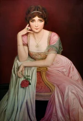 ジャン・アレックス・コラブーフ（1870-1947）による歌手ジュヌヴィエーヴ・ヴィックス（1879-1939）の肖像画、1906年ナント、美術館