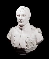 皇帝ナポレオン1世（1769-1821）の胸像 ジャン・アントワーヌ・ウドン（1741-1828）による彫刻 1808年 ヴェルサイユ宮殿（Musee du chateau