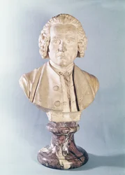 ジャン=ジャック・ルソーの胸像（1712-78）（大理石）