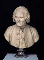 ジャン・ジャック・ルソーの胸像（1712-78）（テラコッタ）