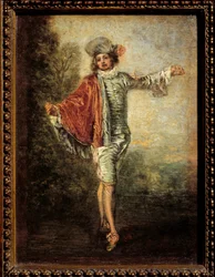 無関心な男。1717年頃。0.25 x 0.19 m。ルーヴル美術館、パリ