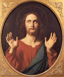 キリスト、ジャン・オーギュスト・ドミニク・イングレス（1780-1867）作、キャンバスに油彩、80x66cm。