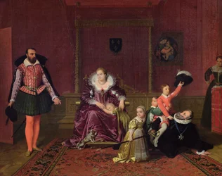 アンリ4世（1553-1610）フランス大王とナバラスペインの大使としての子供たちと遊ぶ1817年