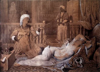 Odalisqueàl "Jean Auguste DominiqueIngresによるスレーブ描画