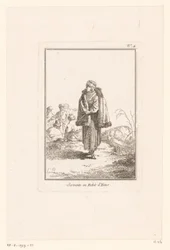 白雲母メイド しもべと習慣ディヴェール (オブジェクトのタイトル) 地方の衣装を着た白雲母の女性（シリーズタイトル） Divers Habillement des Femmes de Moscovie (シリーズタイトル)