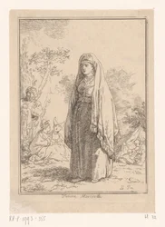 モスクワの女性 ファム・モスコバイト (オブジェクトのタイトル) 地方の衣装を着た白雲母の女性（シリーズタイトル） Deuxième Suite d