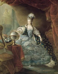 マリーアントワネットの肖像（1755-93年）フランスの女王、1775年