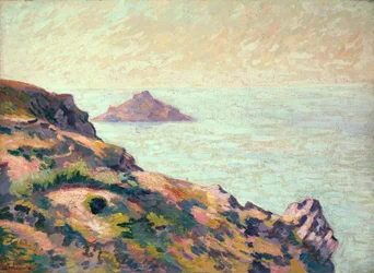 ヴァル・アンドレの海岸」1907年頃（油彩・キャンバス）