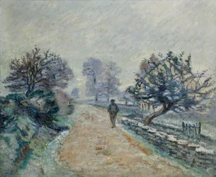Crozard Road、Little Fog and Frost; Route de Crozard、Petit Brouillard and Gelee Blanche、1910