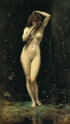 フランス語  Le Bain de Diane (La Fontaine) ダイアナの入浴（泉）
