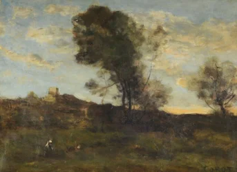 Last Sun Rays、1870年頃（キャンバスに油彩）