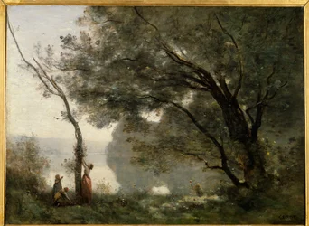 モルトフォンテーヌの想い出。カミーユ・コロー（1796-1875）の絵画