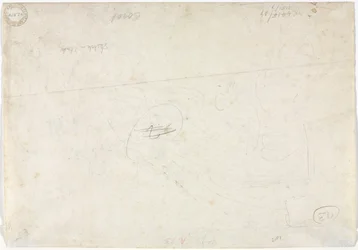 1827年の風景画のスケッチ。