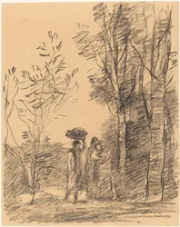 森の中での会合 La Rencontre du bosquet、1871年。