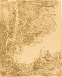 詩人と彼のミューズ Le Poete et la muse、1871年。