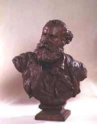 シャルル・グノー（1818-93）の胸像 1874年頃（ブロンズ