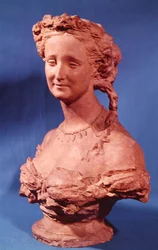ウジェニーの胸像-マリー・ド・モンティホ・デ・グスマン（1826-1920）テバ伯爵夫人（テラコッタ）