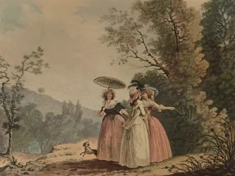 La Graces Parisiennes Au Bois De Vincennes、1790年、1913年