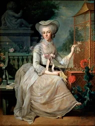 ケージの若い女性、1784