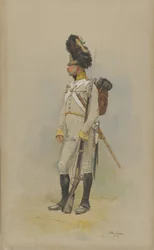 1891年の市営衛兵の常備擲弾兵。