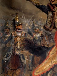 ナポレオン戦争: ラサール伯アントワーヌ・シャルル将軍（1775-1809）の最後の突撃、7月6日にヴァグラムで戦死
