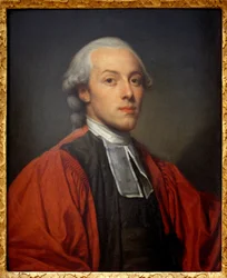 シャルル・ポール・ジャン・バティスト・ドゥ・ブルジュバン・ドゥ・ヴィアラール・ド・サン・モリス（1772-1817）の肖像。ジャン・バティスト・グルーズ（1725-1805）による絵画、木に油彩。フランス美術