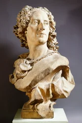 ジャン・バティスト・ルモワン（1704-1778）作「ノエル・ニコラ・コイペル」、テラコッタ製胸像