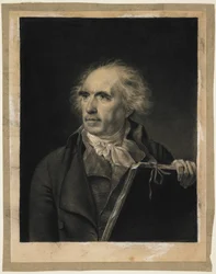 Hubert Robertの肖像、c.1798-99（白黒チョーク）