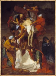 十字架の下降 ジャン・ジュヴネ（1644-1717）の絵画 1697年 日4,24x3,12 m