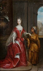 オランダ語：エリザベート・サヴェージ（1699-1746）。ロッホフォード伯爵ナッソー＝ズイレンシュタイン家のフレデリックの妻 エリザベート・サヴェージ（1699～1746）。ロッホフォード伯爵ナッサウ＝ズィーレンシュタイン家のフレデリックの妻