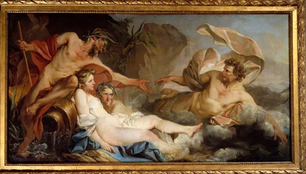 ファエキア島のユリシーズ。ジャン・バティスト・ピエール（1713-1789）による絵画