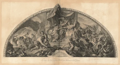 ドイツとスペインのオランダとの同盟 1672 戦争サロンの隣のギャラリーのハンガー (1672 年のドイツとスペインのオランダとの同盟、戦争サロンの隣のギャラリーの中心) 31]